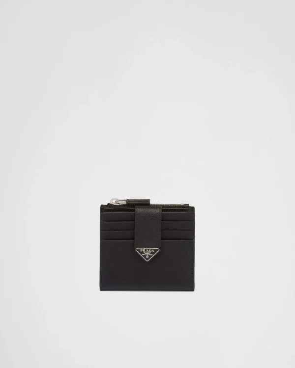 Card Holders*Prada Saffiano leather card holder Black