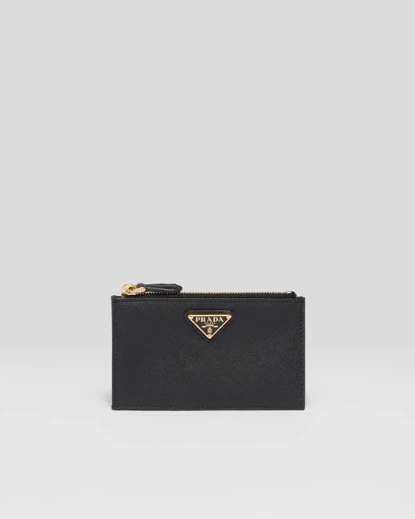 Card Holders*Prada Saffiano leather card holder Black