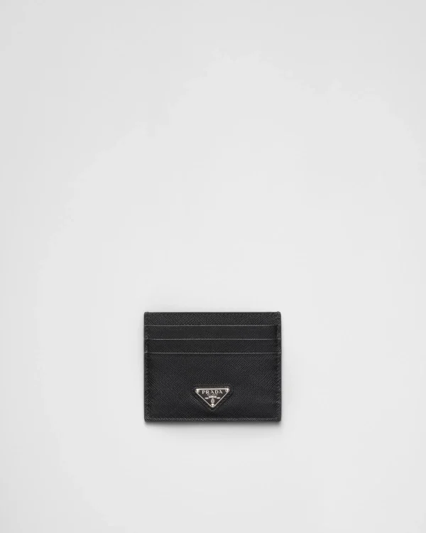 Card Holders*Prada Saffiano Leather Card Holder Black