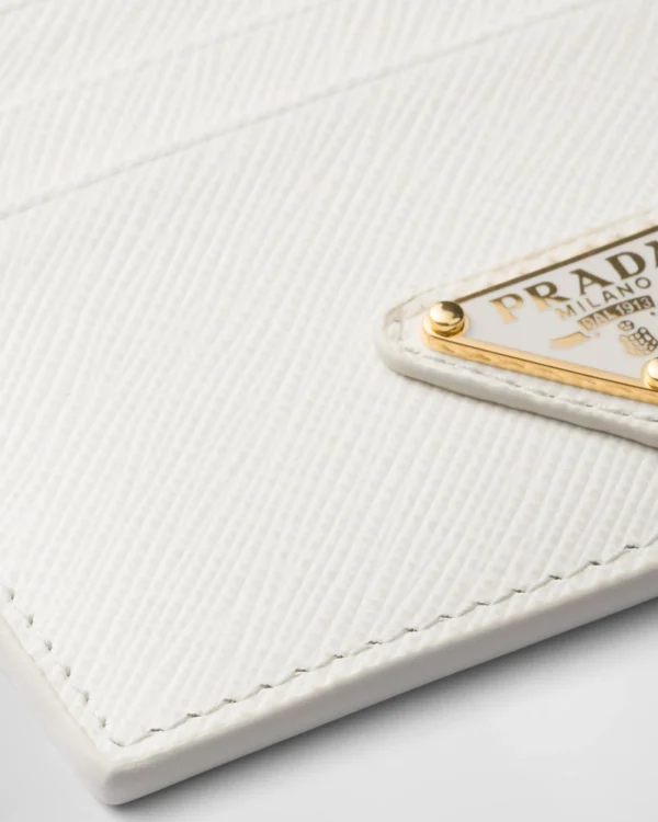 Card Holders*Prada Saffiano Leather Card Holder White