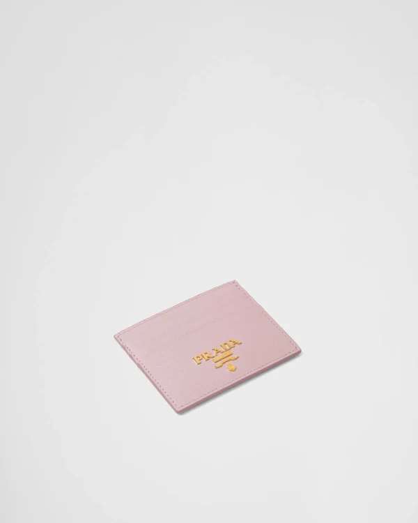 Card Holders*Prada Saffiano Leather Card Holder Alabasterpink