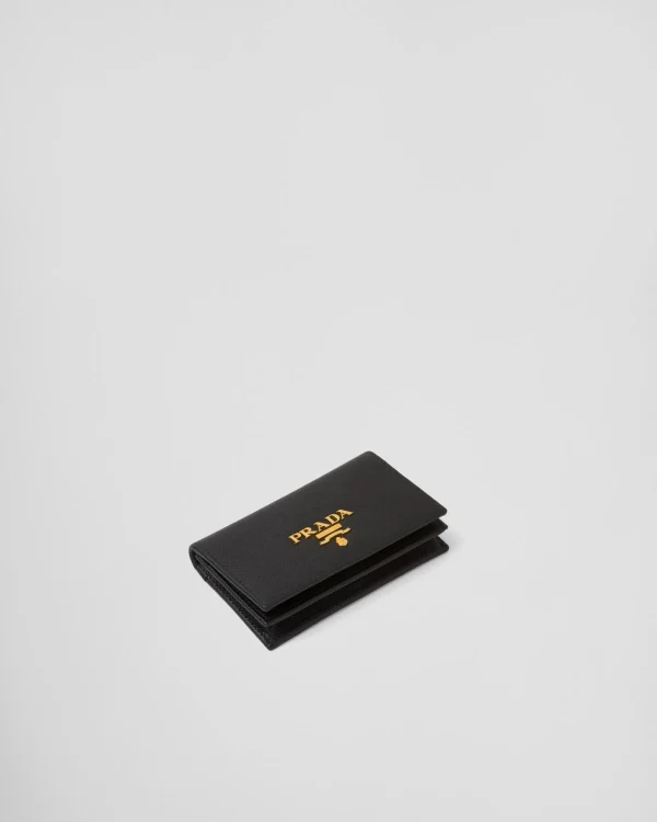 Card Holders*Prada Saffiano Leather Card Holder Black