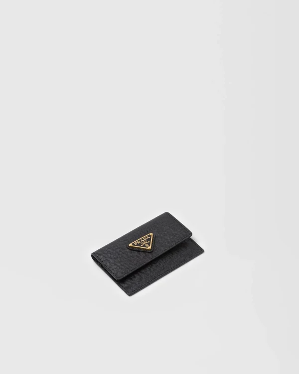 Card Holders*Prada Saffiano leather card holder Black