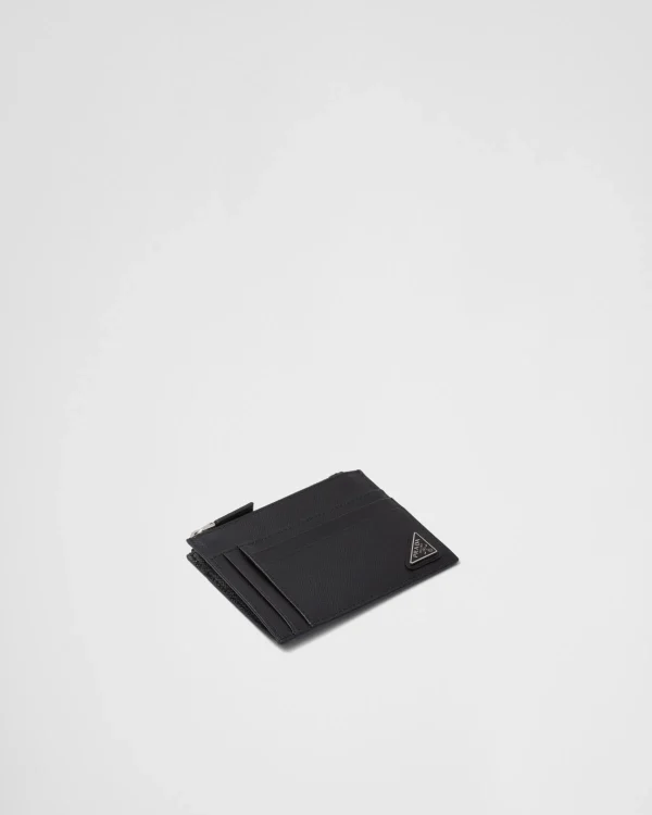 Card Holders*Prada Saffiano leather card holder Black