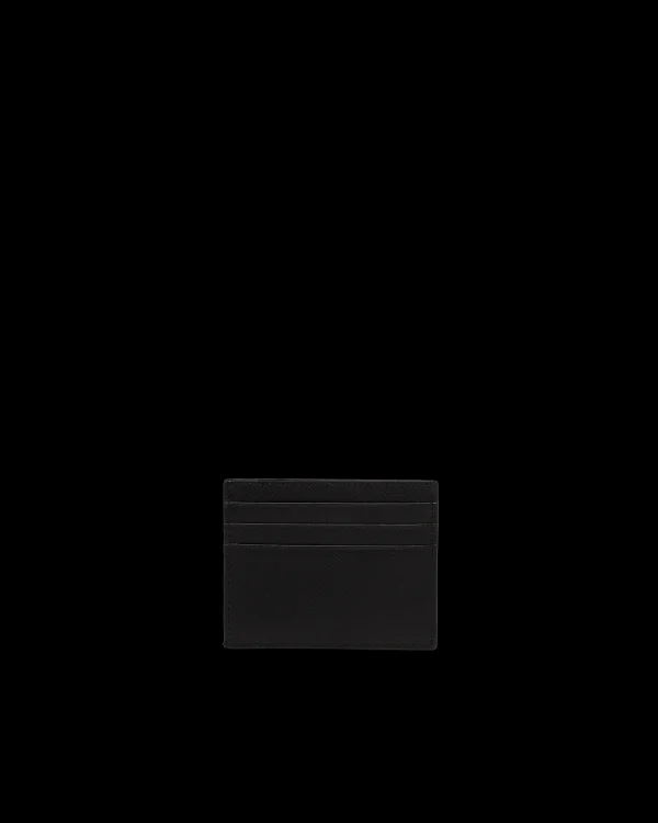 Card Holders*Prada Saffiano Leather Card Holder Black