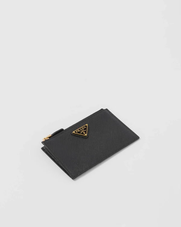 Card Holders*Prada Saffiano leather card holder Black