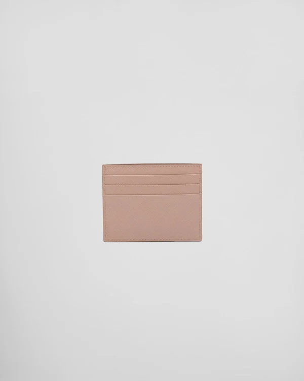 Card Holders*Prada Saffiano Leather Card Holder Powderpink