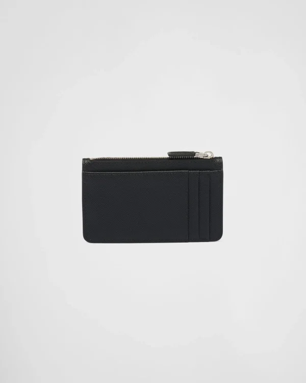 Card Holders*Prada Saffiano leather card holder Black