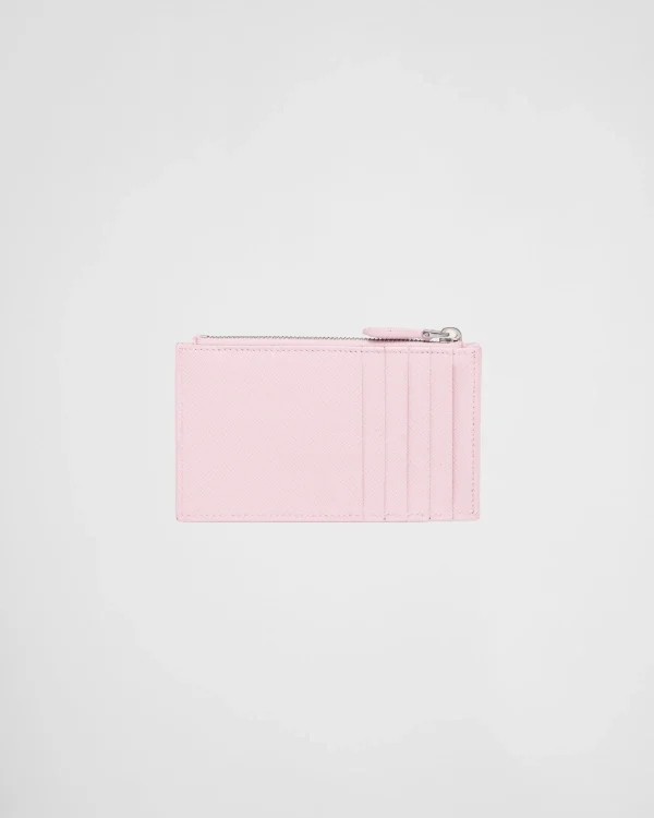 Card Holders*Prada Saffiano leather card holder Alabaster