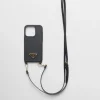 High-tech Accessories*Prada Saffiano leather cover for iPhone 15 Pro Black