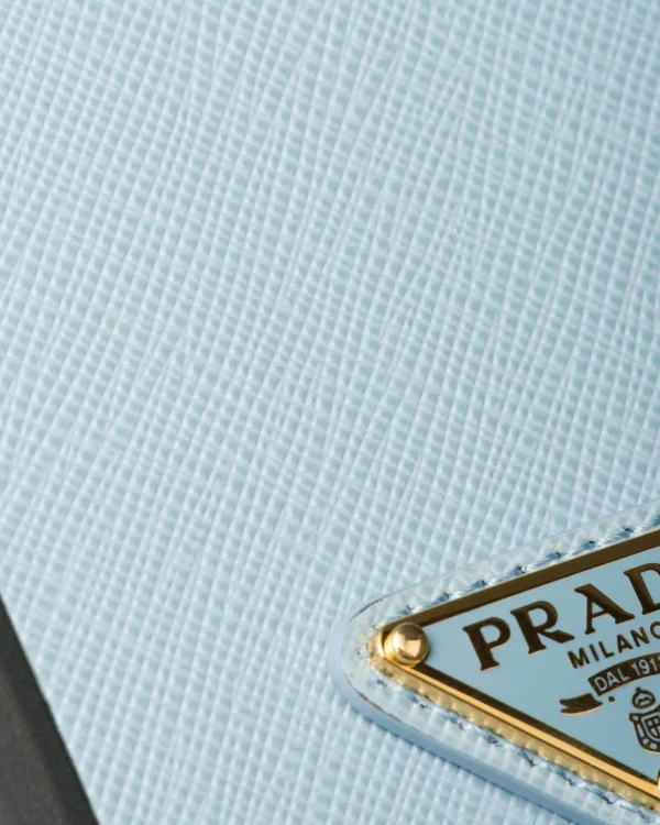 High-tech Accessories*Prada Saffiano leather cover for iPhone 15 Pro Max Lightblue