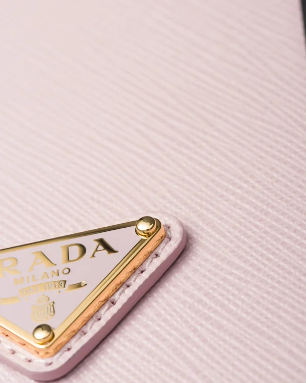 High-tech Accessories*Prada Saffiano leather cover for iPhone 15 Pro Max Alabasterpink