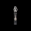 Bag Charms And Keychains*Prada Saffiano Leather Keychain Black