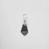 Bag Charms And Keychains*Prada Saffiano leather keychain Black