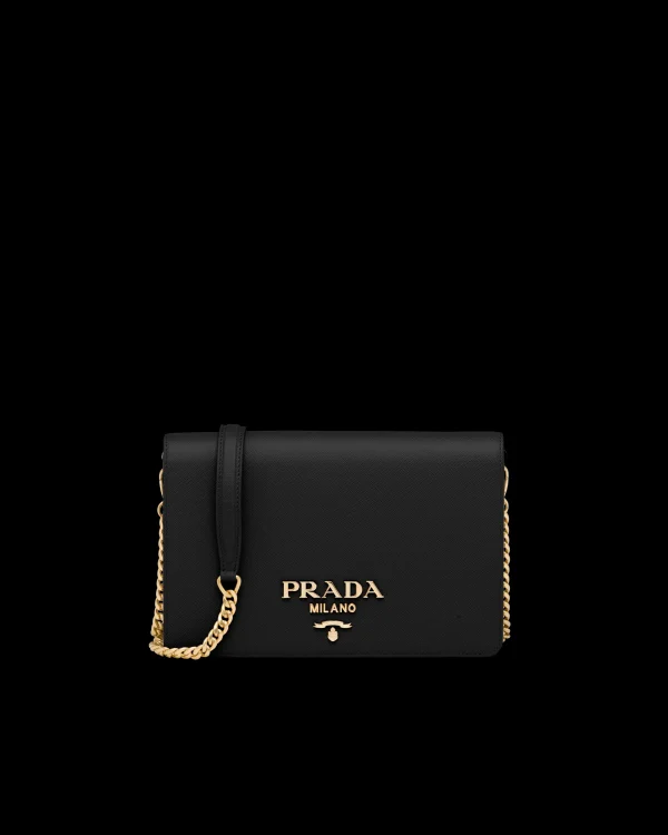 Mini Bags | Mini Bags*Prada Saffiano Leather Mini Bag Black