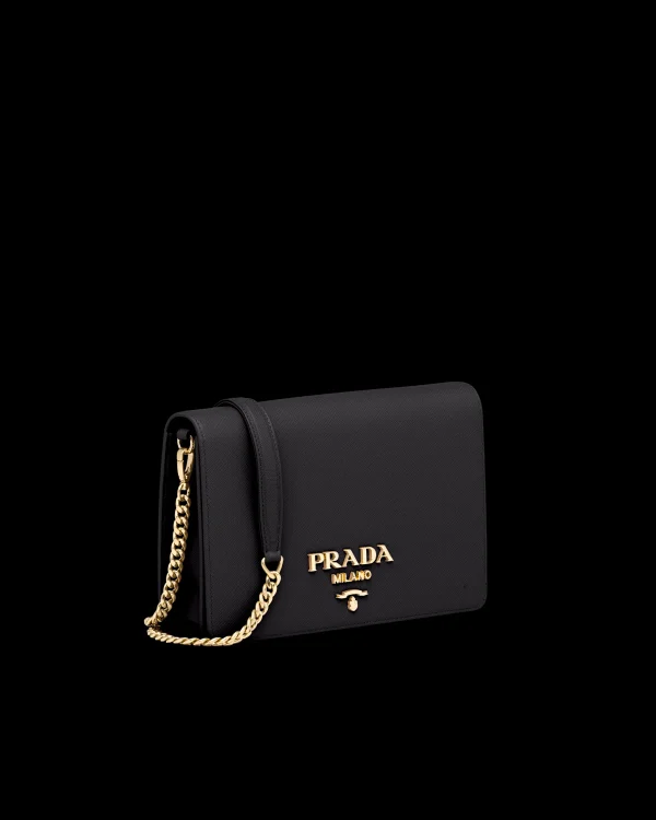 Mini Bags | Mini Bags*Prada Saffiano Leather Mini Bag Black