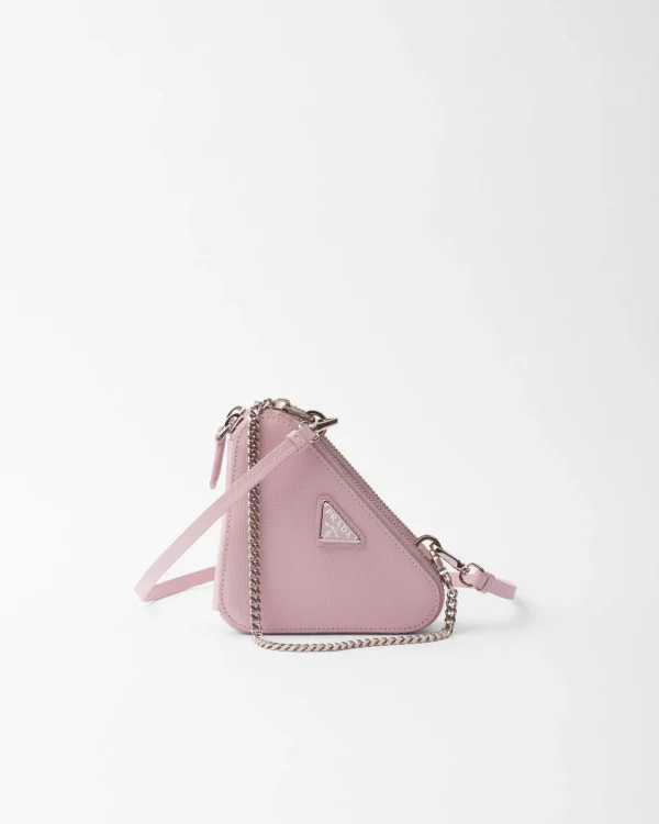 Mini Bags | Mini Bags*Prada Saffiano leather mini pouch Alabasterpink