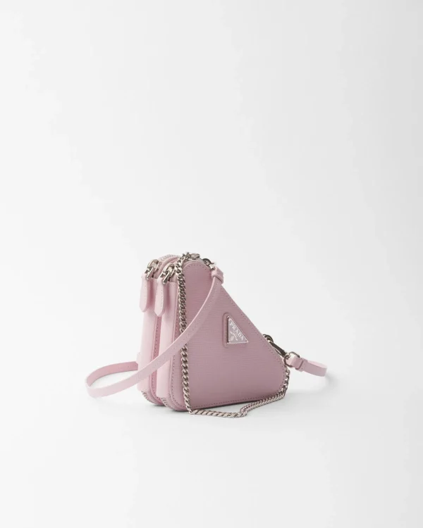 Mini Bags | Mini Bags*Prada Saffiano leather mini pouch Alabasterpink