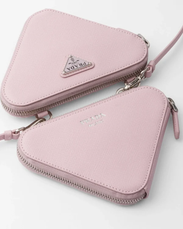 Mini Bags | Mini Bags*Prada Saffiano leather mini pouch Alabasterpink