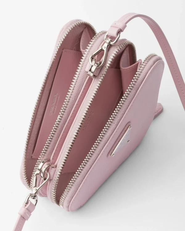 Mini Bags | Mini Bags*Prada Saffiano leather mini pouch Alabasterpink