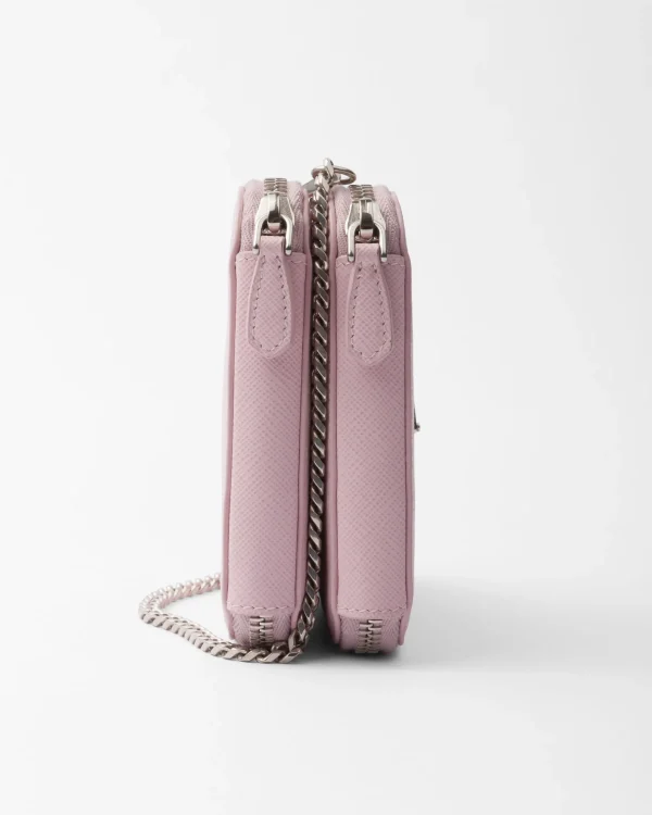 Mini Bags | Mini Bags*Prada Saffiano leather mini pouch Alabasterpink