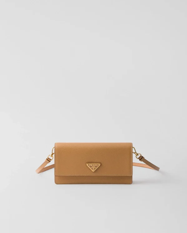 Mini Bags | Mini Bags*Prada Saffiano leather mini-bag Natural