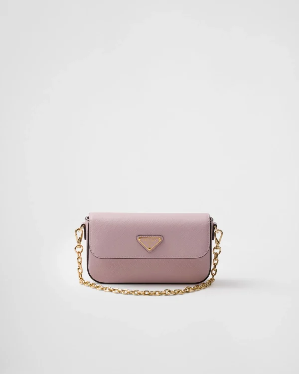 Shoulder Bags | Shoulder Bags*Prada Saffiano leather mini-bag Alabaster