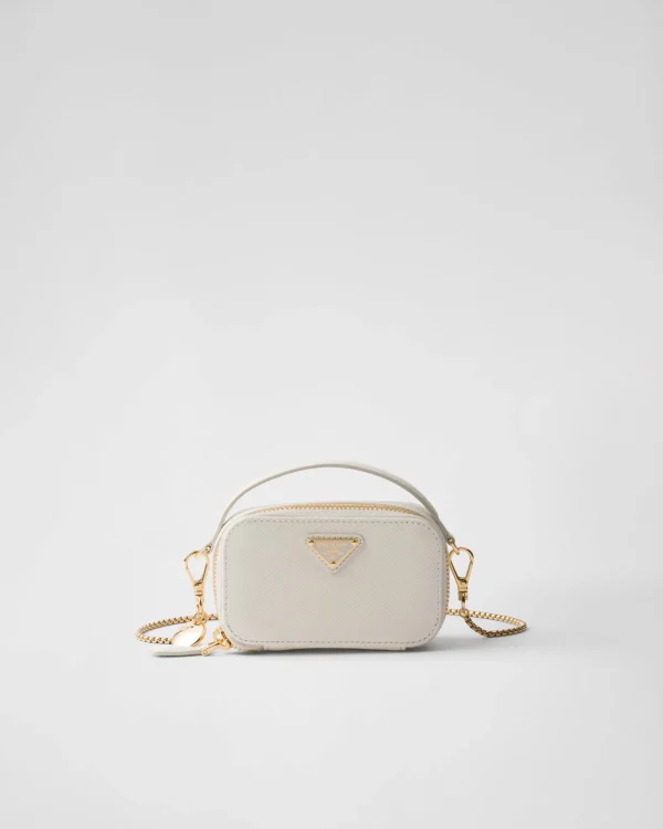 Mini Bags | Mini Bags*Prada Saffiano leather mini-pouch White