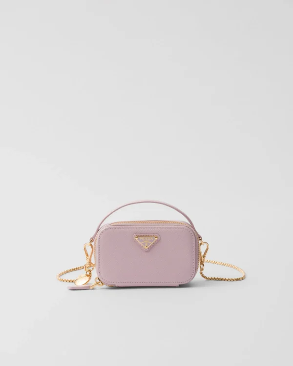 Mini Bags | Mini Bags*Prada Saffiano leather mini-pouch Alabasterpink