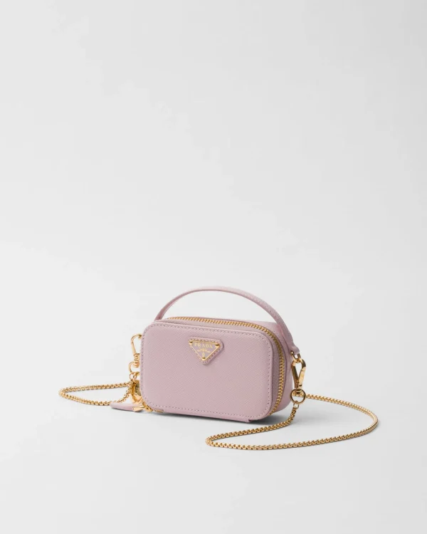 Mini Bags | Mini Bags*Prada Saffiano leather mini-pouch Alabasterpink