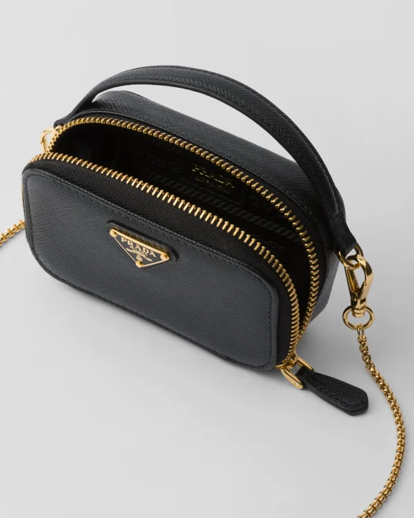 Mini Bags | Mini Bags*Prada Saffiano leather mini-pouch Black