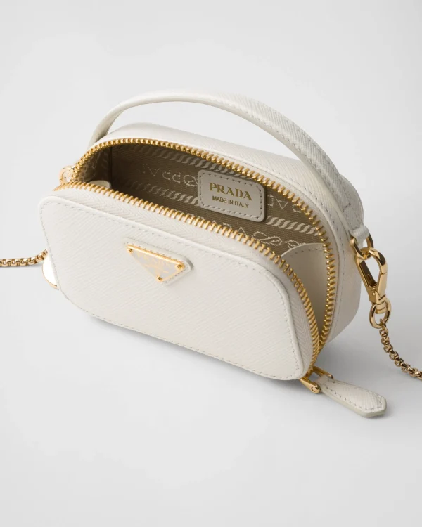 Mini Bags | Mini Bags*Prada Saffiano leather mini-pouch White