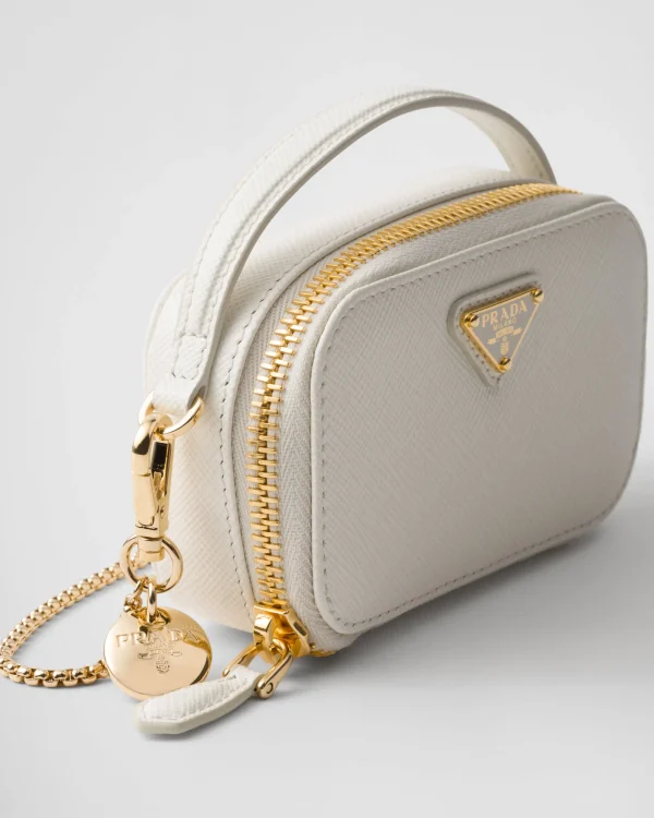 Mini Bags | Mini Bags*Prada Saffiano leather mini-pouch White