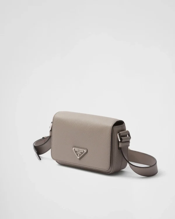 Messenger Bags*Prada Saffiano leather shoulder bag Claygrey