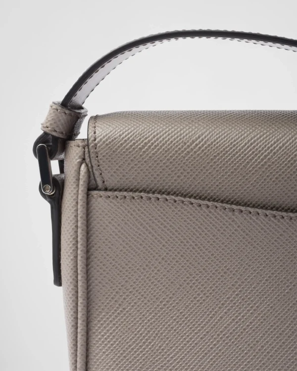 Messenger Bags*Prada Saffiano leather shoulder bag Claygrey