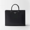 Briefcases | Totes*Prada Saffiano leather tote bag Black