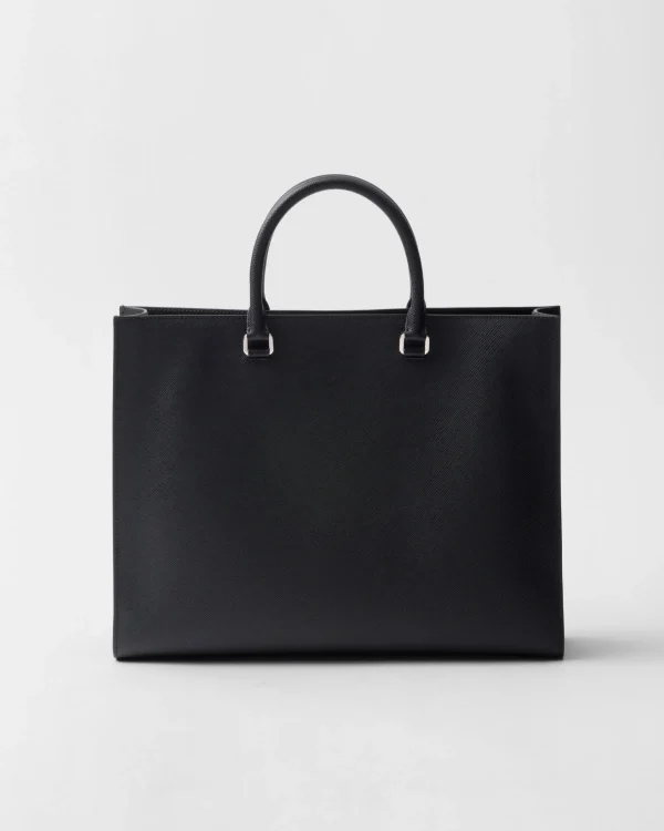 Briefcases | Totes*Prada Saffiano leather tote bag Black