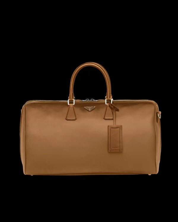 Travel Bags | Travel Bags*Prada Saffiano Leather Travel Bag Cinnamon