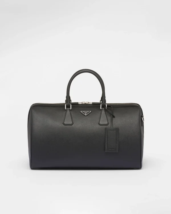 Travel Bags | Travel Bags*Prada Saffiano leather travel bag Black