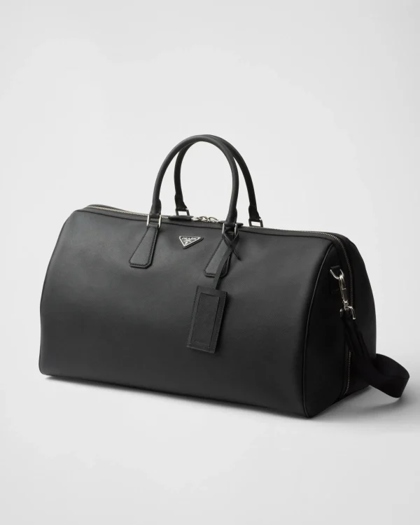 Travel Bags | Travel Bags*Prada Saffiano Leather Travel Bag Black