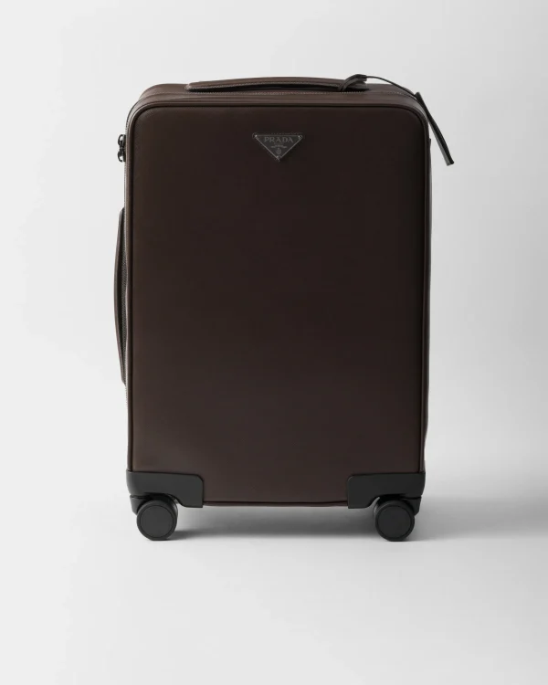 Luggage And Carry On | Luggage And Carry On*Prada Saffiano leather trolley Coffee