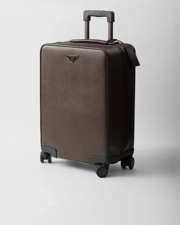 Luggage And Carry On | Luggage And Carry On*Prada Saffiano leather trolley Coffee