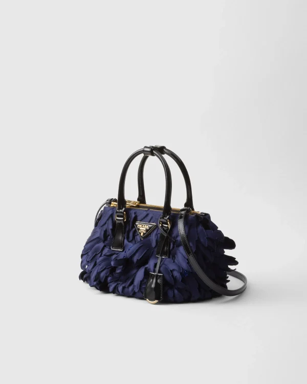 Mini Bags | Mini Bags*Prada Satin and patent leather Galleria mini-bag Balticblue/black