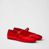 Pumps And Ballerinas*Prada Satin ballerinas Fieryred