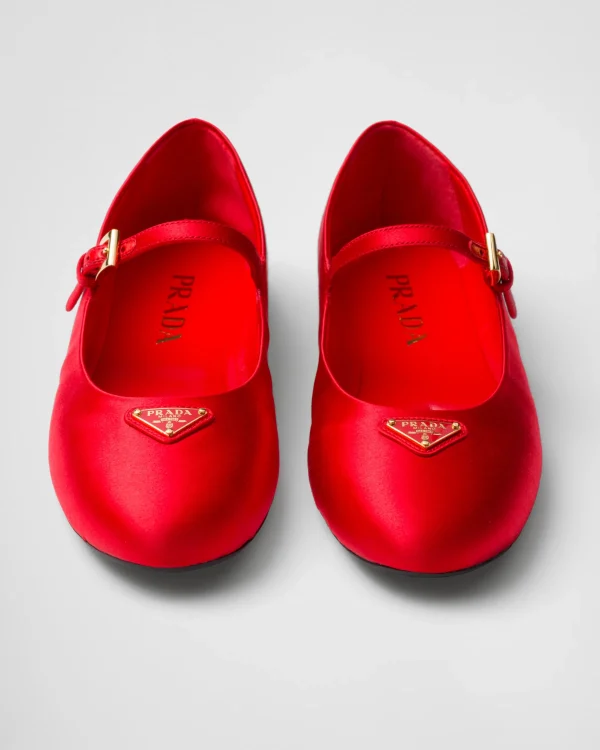 Pumps And Ballerinas*Prada Satin ballerinas Fieryred