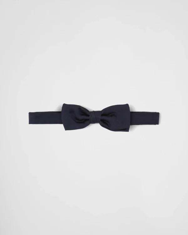 Ties And Bow Ties*Prada Satin bow-tie Navy