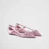 Pumps And Ballerinas*Prada Satin cut-out ballerinas Confettipink