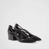 Pumps And Ballerinas*Prada Satin cut-out pumps Black