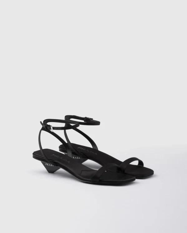 Sandals*Prada Satin sandals Black