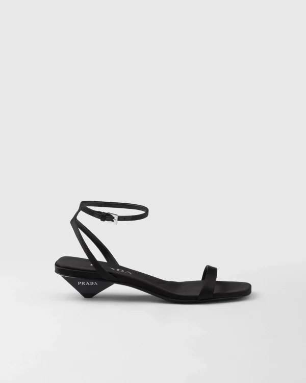 Sandals*Prada Satin sandals Black